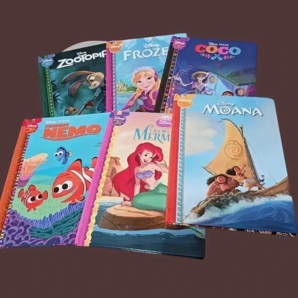 Disney Little Golden Books Lot of 6  Frozen, Moana, Finding Nemo, Zootopia